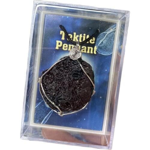 Natural Stone Meteorite Black Tektite Rough Specimen Spiritual Energy Crystal Healing