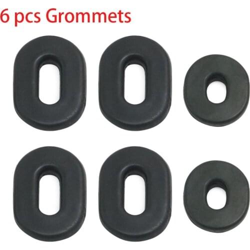 6X Rubber Side Cover Grommet Set For Honda CB CL SL XL100 CB CT XL125 CB200 500 550 750 Replace 17247-303-000 83551-300-000