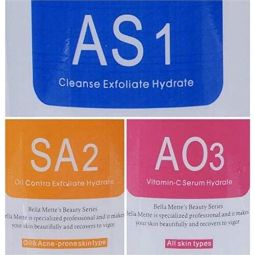 HydraFacial Skincare Face Serum Hydro Facial Aqua Peel Solution 30/400ml AS1 SA2 AO3 for Hydrafacial Machine Skin Deep Cleaning