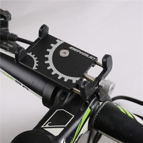 Universal Bicycle Phone Holder Aluminum Alloy Bike Motorcycle Handlebar Phone Stand Holder Clip Mount Bracket For Smartphone