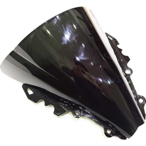 Black Windshield WindScreen Double Bubble For Yamaha YZF600 R6 2006 2007 YZF 600 yzf r6 06 07