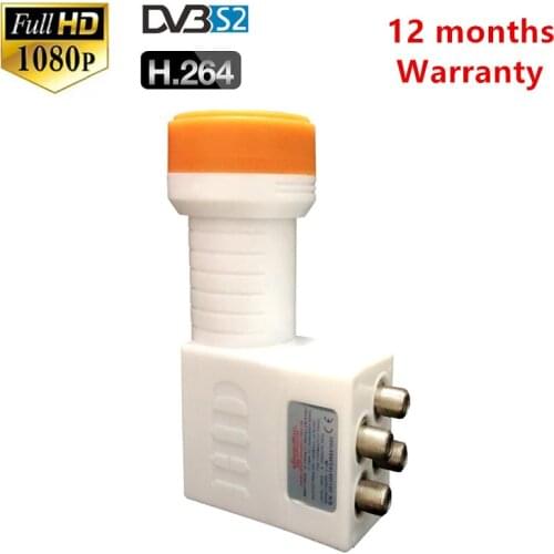 Waterproof Digital HD Signal LNBF Universal KU Band QUAD LNB High Gain Low Noise 0.1 dB dish for DVB-S2 satellite tv Receiver