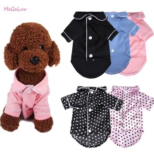 All Seasons Indoor Pets Soft Dogs Nightwear Shirt Puppy Jumpsuit Pajamas Costume Pet Clothing Coat Bathrobe Nightgown Sleepwear