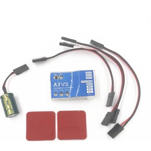 3 Axis Gyro A3 V2 Aeroplane Flight Controller Stabilizer for RC Airplane Fixed-wing Copter