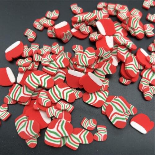 50g Christmas Socking Polymer Clay Sprinkle For Kids Diy ,Soft Clay For Craft Clay/Nail Art/Scrapbook Decoration DIY,Filler