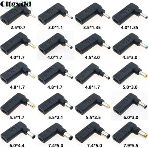 1PCS Laptop Power Adapter Connector DC Plug USB Type C Female to Universal Male Jack Converter for Lenovo Asus Dell Notebook