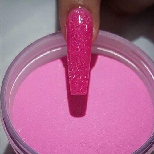 Bright Pink Acrylic Powder Glitters Nail Art Artisan Color Acrylic Nail Powder | Magenta 0.16 Oz (5gr) Manicure Kit Beauty