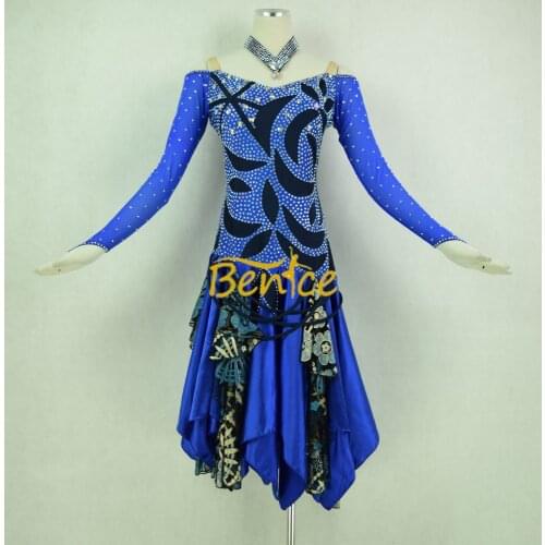 Free Shipping Latin Dance Skirt For Women Professional Sumba Dancing Skirt Adult Rumba QiaQia Latin Dress Latin Performances Dre