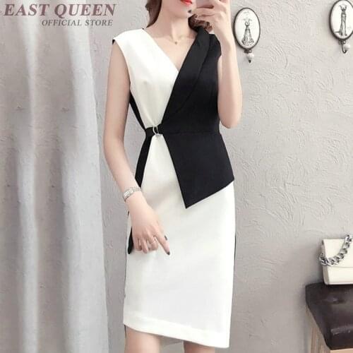 Business dress for women office stitching ladies elegant sundresses for women AA3655 Y