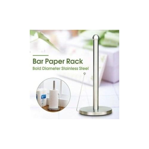 Stainless Steel Roll Paper Towel Holder Bathroom Tissue Vertical Stand Napkins Rack Home Kitchen Toilet Storage Accessories