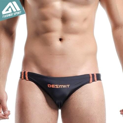 DESMIIT Mens Bikini Beach Swimming Brief New Summer Mens Swimwear Low Waist Diving Swimsuit for Men DT31 Dropshipping