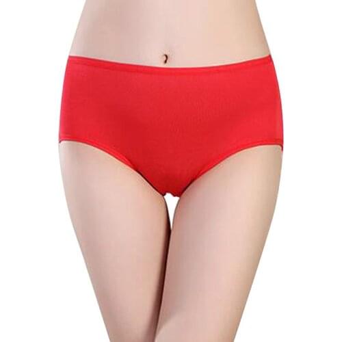 Women Underwear Menstrual Period Lengthen The Broadened Underwear Health Seamless Panties Solid Sexy Lingerie Briefs Plus Size