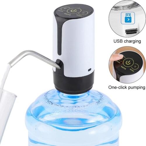 Two Kinds Portable Touch-button Rechargeable Electric Intelligent Water Pump with USB Cable and 304 Stainless Steel Tube