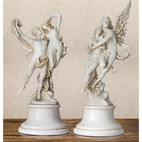 European antique love angel ornaments, living room study TV cabinet crafts, home decoration happiness gifts