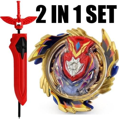 GOLD Special Edition BLACK Victory Strike God Valkyrie / Valtryek Infinite B-96 STARTER w/ Launcher Toy Kids With Sword Launcher