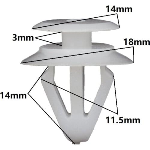 KA LI LI For Toyota Mazda Guard Plate Snaps Retainers White Door Panel Clips Fasteners