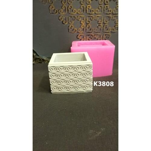 Square pattern silicone mold
