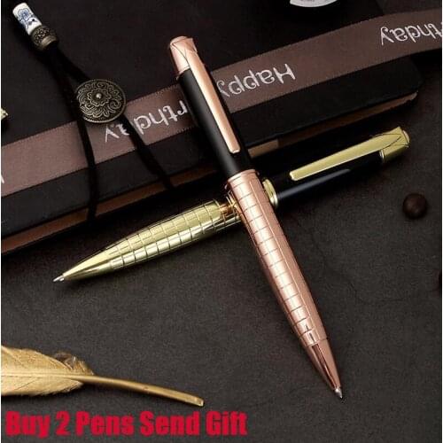 Hot Selling High Quality Metal Ballpoint Pen Luxury Business Men Signature Pen Buy 2 Pens Send Gift