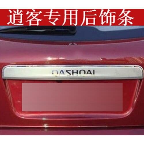 FOR NISSAN QASHQAI J10 2008-2015 STAINLESS STEEL TAILGATE BOOT REAR DOOR GRAB HANDLE TRIM COVER Car styling