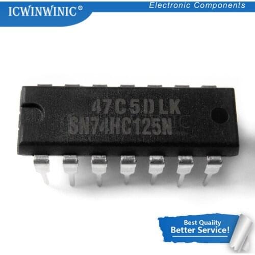 10piece SN74HC125N SN74HC125 DIP14 DIP 74HC125N 74HC new original In Stock