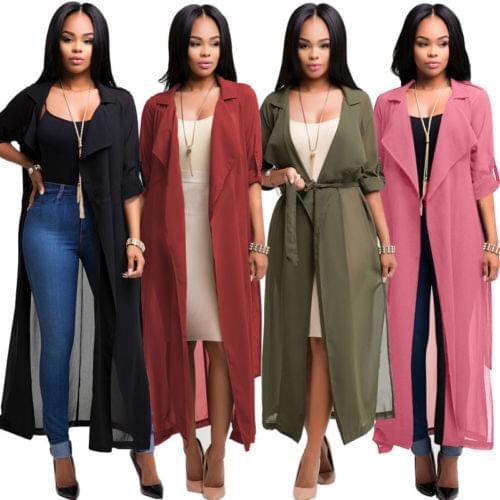 Retro Hot 2019 NEW Women Long Poncho Cape Coat Jacket Blazer Suit Shawl Plus Size Cloak Cardigan Outwear
