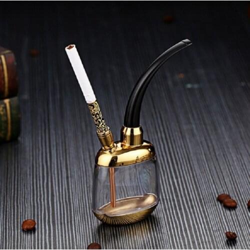 Creative Cigarette Hookah Hookah Portable Hookah Metal Pipe Healthy Water Circulation Filter Tar Mens Smoking Gadget Gift