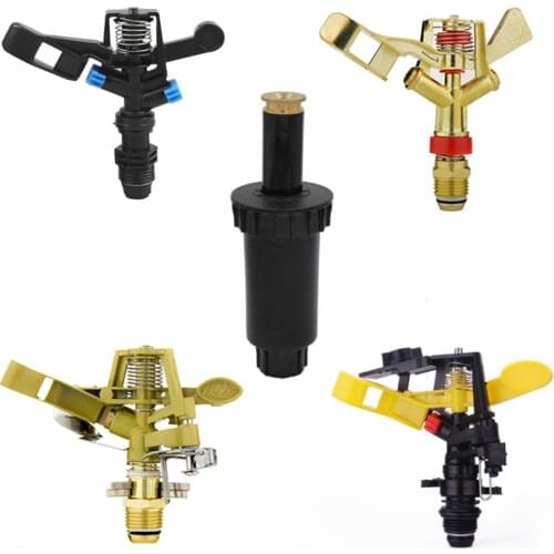 1 Pc 90-360 Degrees Pop Up Sprinklers 1/2" Plastic Lawn Watering Sprinkler Head Garden Watering Spray Nozzles