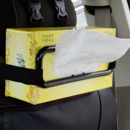 Ew Portable Car Sun Visor Tissue Paper Box Holder Universal Auto Seat Back Paper Napkin Seat Back Bracket Auto Accessories