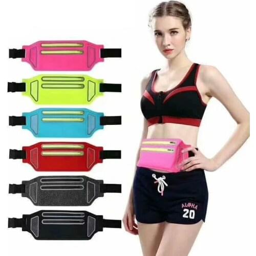 Professional Running Waist Packs Pouch Belt Sport Bag cell Phone With Hidden Pouch Gym Bags Running Waist Pack For iPhone 11 pro