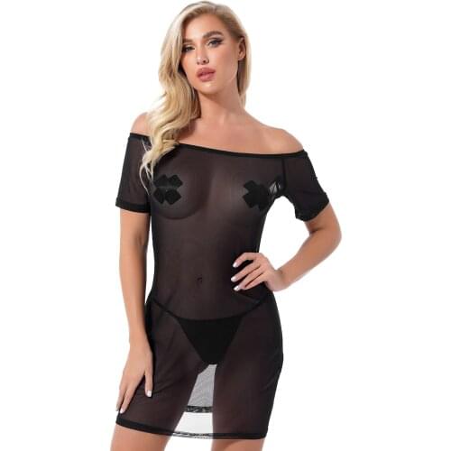 Sexy Women Transparent Beach Dress Exotic Dresses Slim See-through Dress Clubwear Sheer Mesh Bikini Swimsuit Cover Ups Swimwear