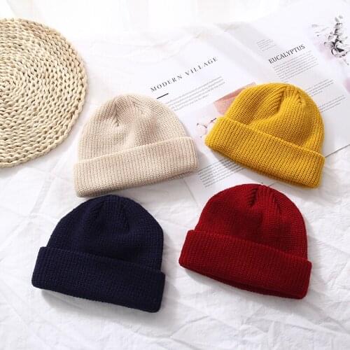 New winter unisex women casual beanies cap Thick warm cotton landlord hats Knitted skullcap Skullies hat gorras