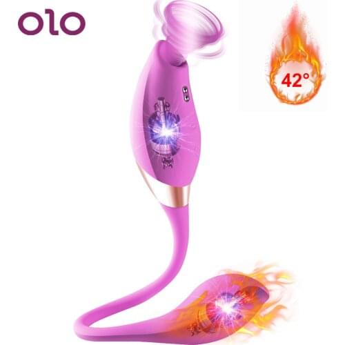 OLO Heating Suck Vibrating Egg Clitoris Stimulation G-Spot Women Masturbator Sex Toys for Women Vagina Nipple Sucker