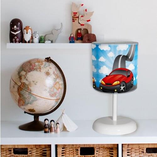Car Pattern Children 'S Room Night light Table Top Lamps Lighting lampshade Star Cloud Educational Lighting