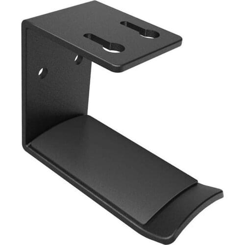 Earphone Hanger Wall-Mounted Earphone Stand Desktop Monitor Stand Hook Earphone Stand Aluminum Alloy Stand Black