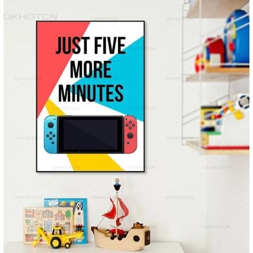 Japanese Games Prints Game Controllers Poster Video Game Boys Wall Art Canvas Painting Picture Gamer Gift Gaming Room Wall Decor
