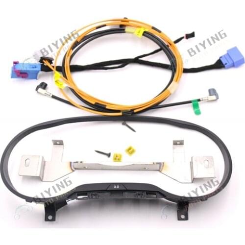 Liquid Crystal Virtual Cluster Frame LCD Instrument installation kit For Audi A3 8V