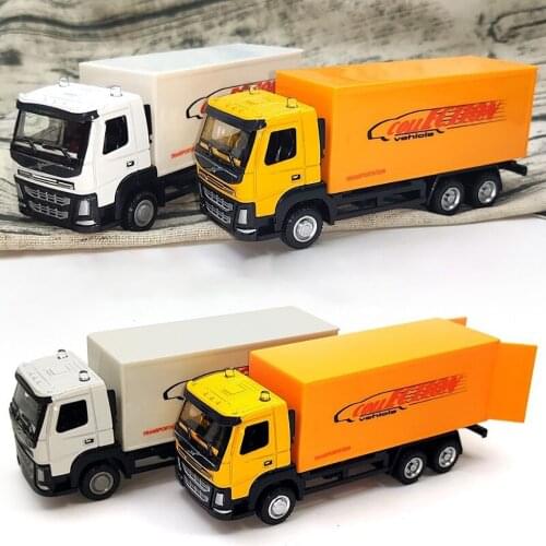1: 50 Alloy Plastic Truck Car Model Vehicles Toys Baby Kids Simulation Container Car Model Large Truck Toy Children Toys Gifts