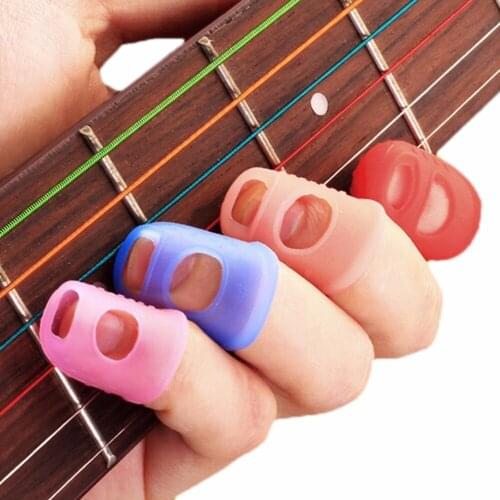 IRIN 1Pcs Size S/M/L New Guitar Thumb Bass Silicone Finger Picks Protector Plectrum Bands Random Color Guitar Accessories