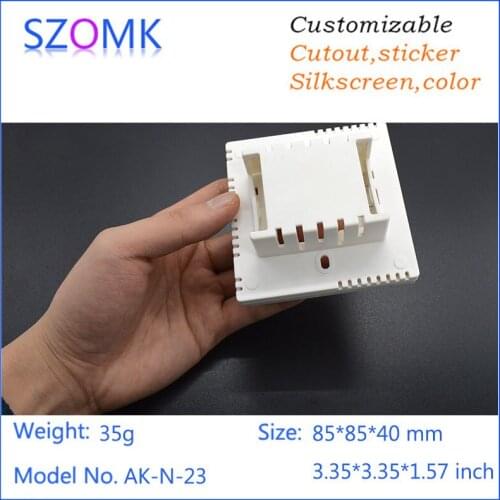 10pcs a lot good qualtity szomk small LCD Plastic diy electronic abs case jucntion box control case 85x85x40mm