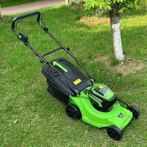 40V Brushless Lithium Electric Lawn Mower Rechargeable Electric Home Hand-push Lawn Trimmer Lawnmower