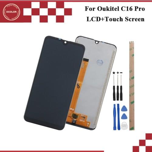 Ocolor For Oukitel C16 Pro LCD Display and Touch Screen 5.71'' Digitizer For Oukitel C16 Pro Screen With Tools And Adhesive