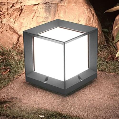 E27 Deck Post Pillar Light Outdoor Waterproof Pillar Post Lamp Villa Pathway Fence Lamp Landscape Courtyard Lawn Lamps