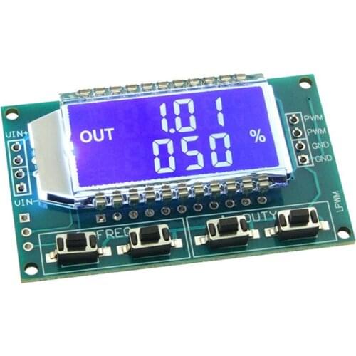 Signal Generator PWM Pulse Frequency Duty Cycle Adjust Module LCD Display 1Hz ~ 150KHz Adjustable PWM Board Module