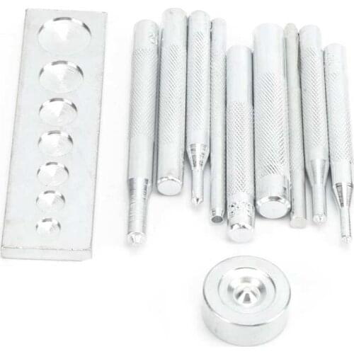 Snap Fastener Installation Tool Hand Press Die Punch Press Set DIY Leather Craft