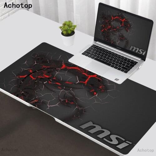Mouse pad MSI Logo Large Natural Rubber tablet accessori gamers Waterproof Game Desk Mousepad Game Desk Mousepad Keyboard Mat