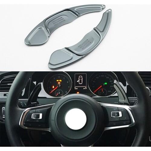 Steering Wheel Shift Paddle Shifter Cover Fit For VW Golf7 R Sagitar Scirocco Polo GTI Aluminum alloy Accessories
