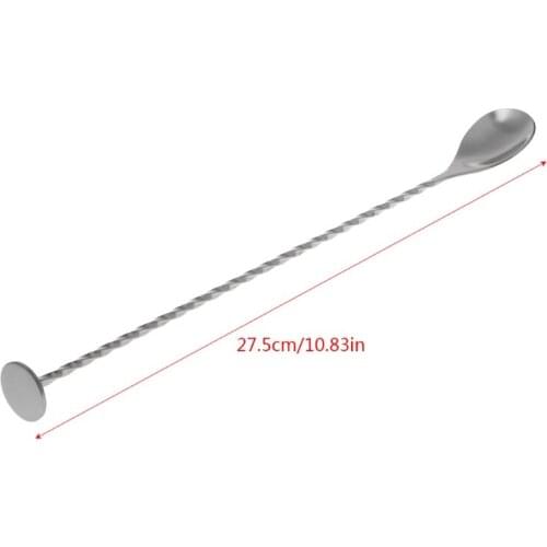 Stainless Steel Cocktail Stirrer Bar Puddler Martini Stirring Spoon