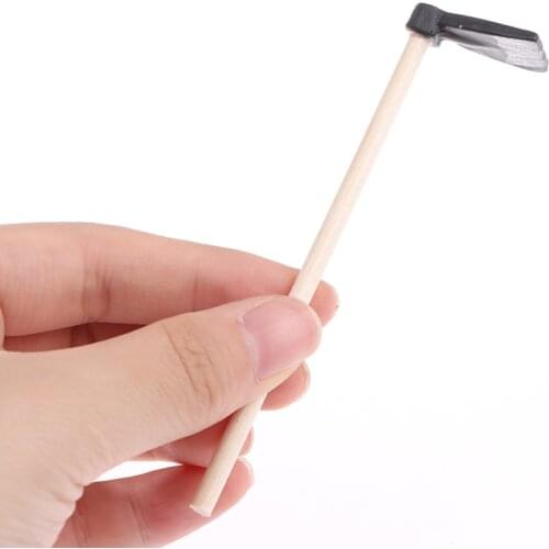 1pcs 1/12 Dollhouse Miniature Accessories Mini Axe Hoe Simulation Miniature Farm Tools Ax Model Toy for Doll House Decoration