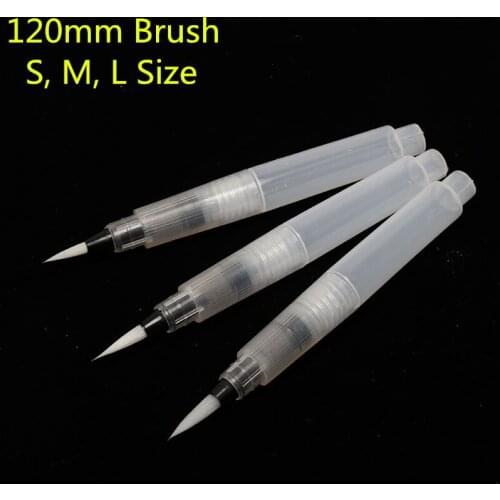 120mm Calligraphy Pen Reusable Cake Soft Hair Writing Brush School Office Supply Artist Watercolor Painting Drawing Stationery
