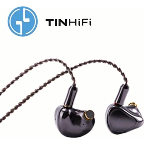 TinHiFi T5 In Ear Earphones 10mm Earbuds Tin T5 DOC Driver Bass Metal HIFI Music Monitor Headphone With 2PIN 0.78MM Cable